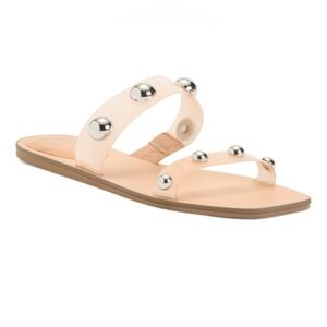 MARC FISHER Bornie Frosted Lucite Studded Sandals